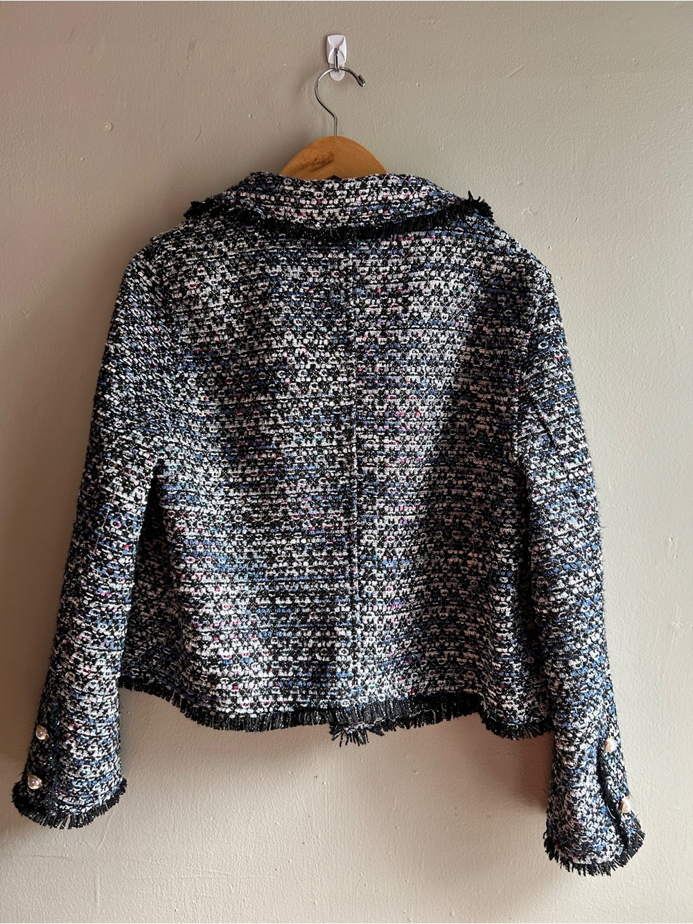 Cupcakes and Cashmere Womens Tweed Blazer Jackets Cropped, Medium *Read* - Picture 7 of 13